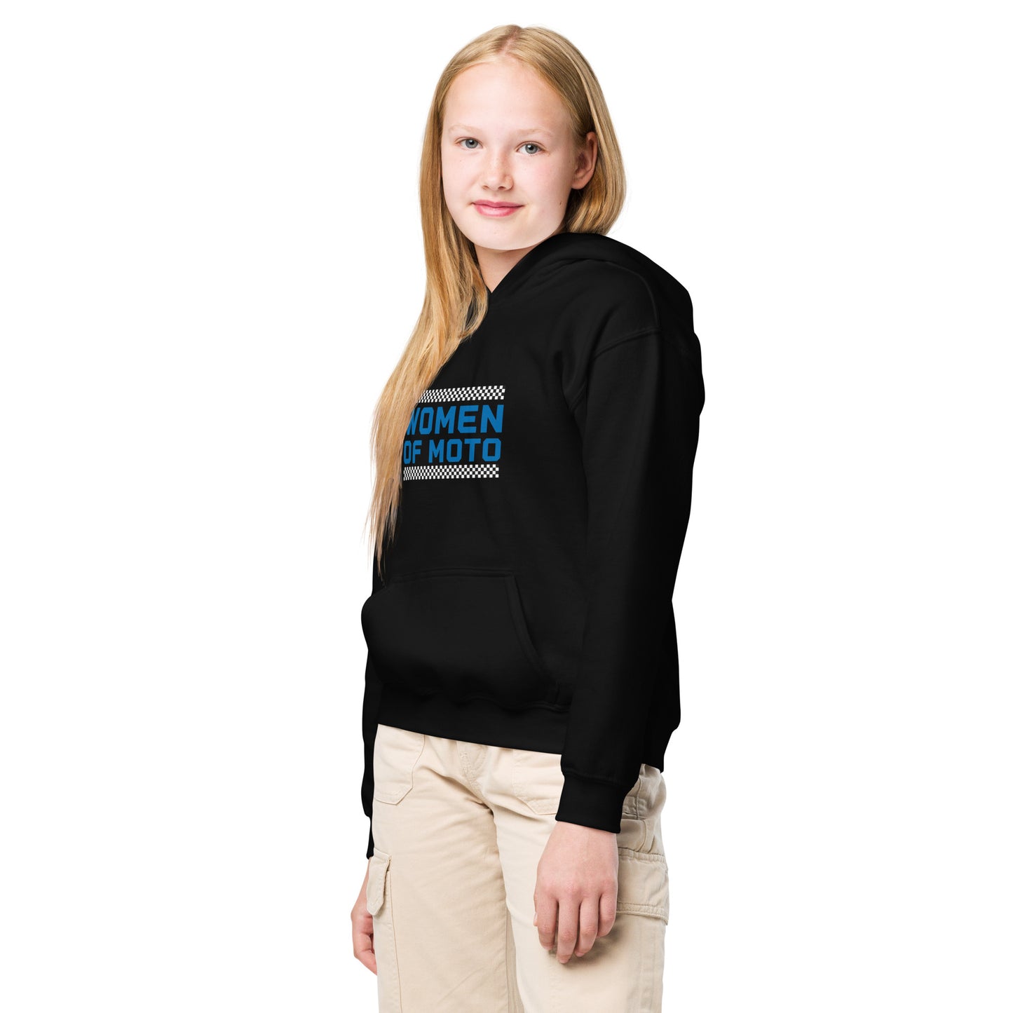 Women Of Moto Youth hoodie